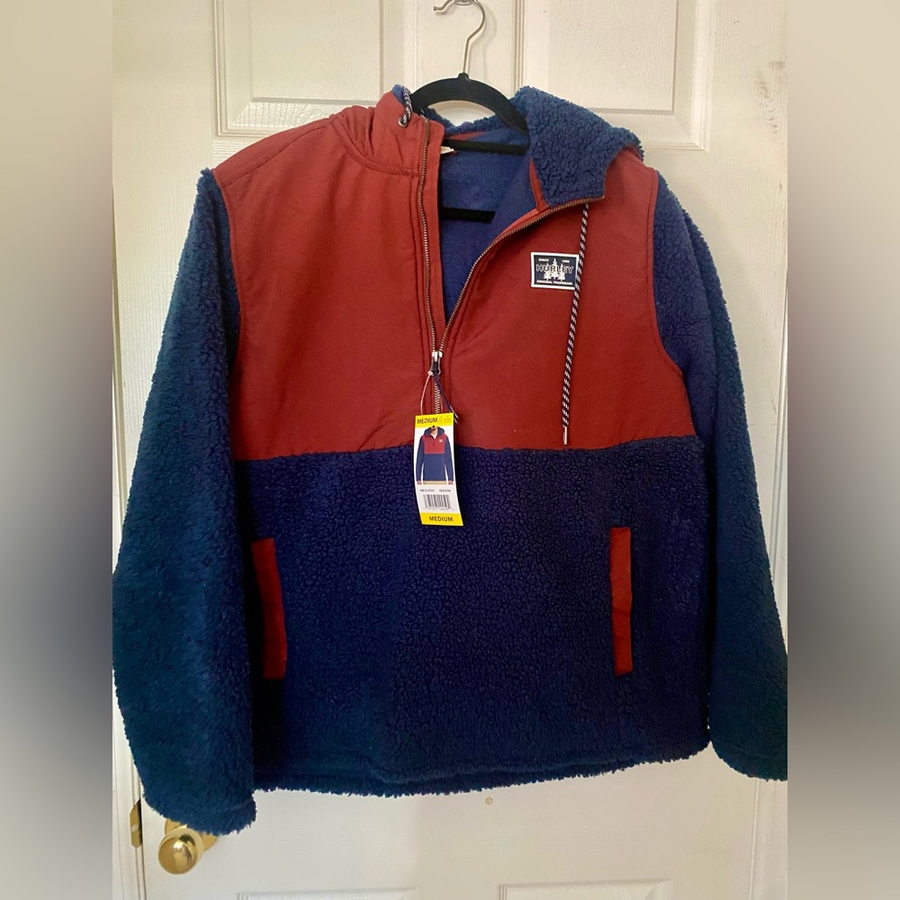 Mens Two-Tone Jacket - Red and Blue. Women can wear it too!
